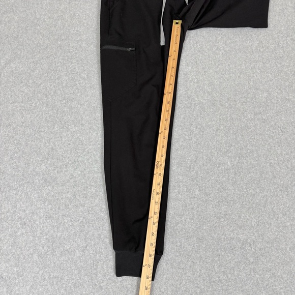Figs Jogger Scrub Pants Womens Medium Black Zamora Medical Nurse Dental Health - Picture 11 of 14